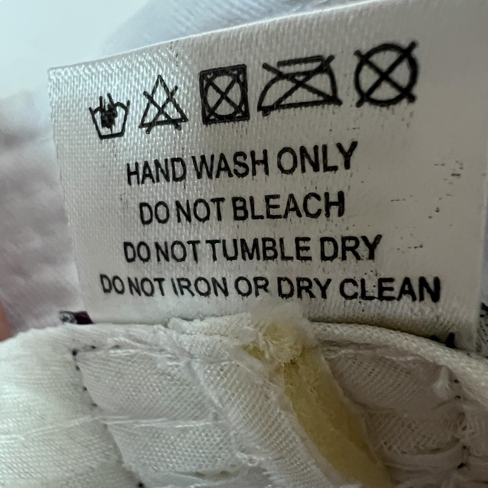 USA Washington D.C. White Floppy Bucket Hat with Pocket 100%‎ Cotton - Picture 7 of 8
